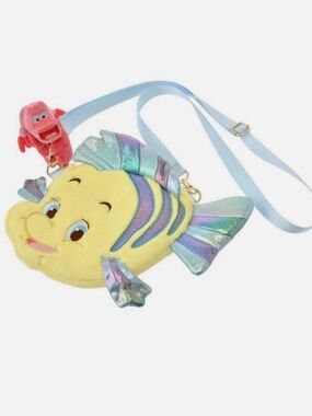 🧜‍♀️🐠🦞Disney Store Japan Flounder Sebastian Pochette 🐠🦞🧜‍♀️